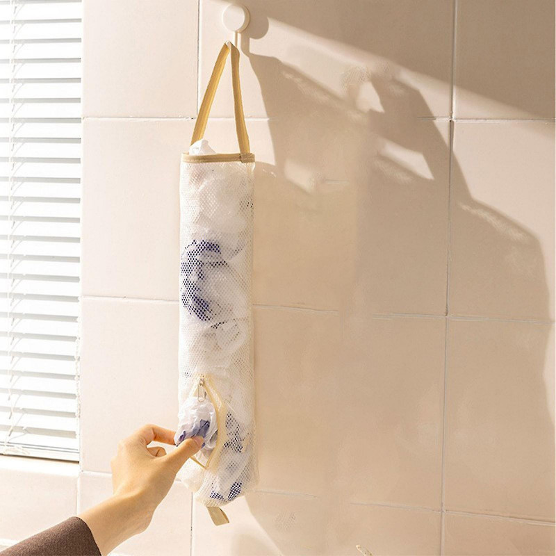Plastic Bag Holder Grocery Bag Holder Trash Bags Holder Wall Mount Garbage Plastic Bag Organizer