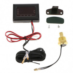 12v-24v Car Lcd Digital Water Temperature Gauge Meter With 21mm Sensor