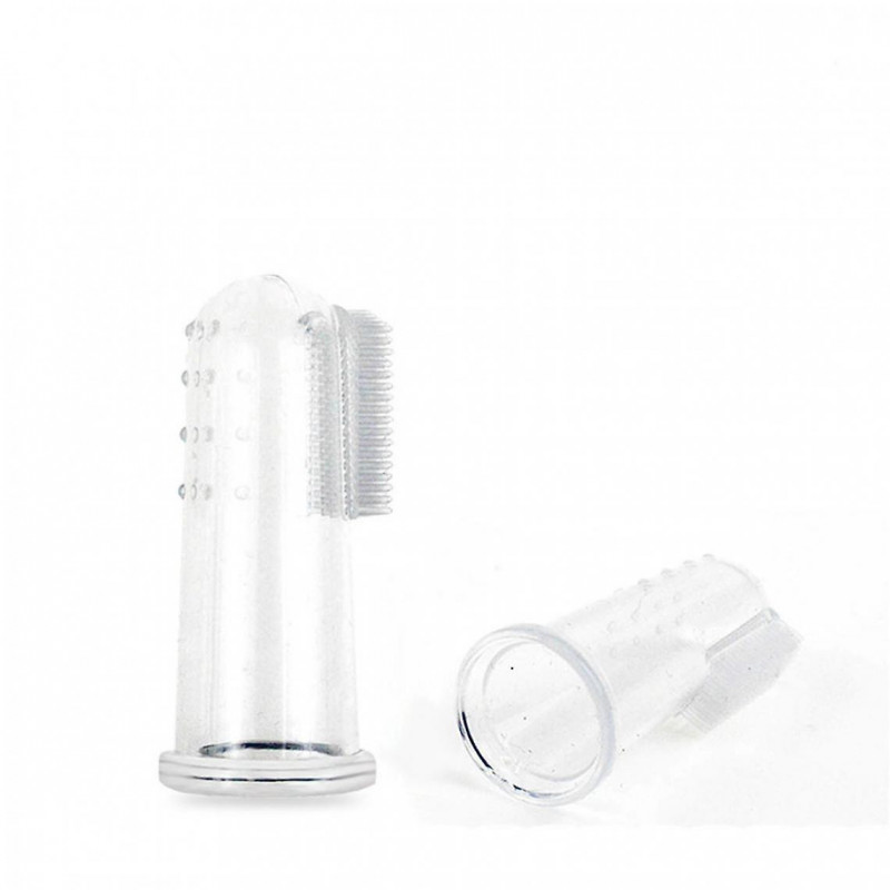 10 Pieces Pet Silicone Toothbrush For Dog Cat Oral Hygiene 5.5cm