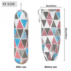 Plastic Bag Holder Large Shopping Bag Organizer Storage Dispenser Washable Plastic Bags Reusable Organizer Trash [...]