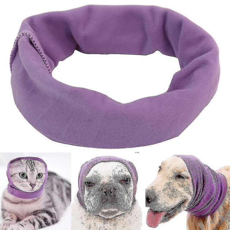 Dog Quiet Ear Covers For Ear Protection, Calming Ear Snood Muffs For Dogs/cats - Hood For Anxiety Relief/warm_b