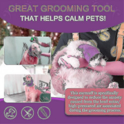 Dog Quiet Ear Covers For Ear Protection, Calming Ear Snood Muffs For Dogs/cats - Hood For Anxiety Relief/warm_b