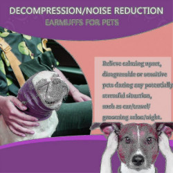 Dog Quiet Ear Covers For Ear Protection, Calming Ear Snood Muffs For Dogs/cats - Hood For Anxiety Relief/warm_b