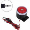 Mini Alarm Siren For The House, Plastic/metal, 110 Db, Black/red