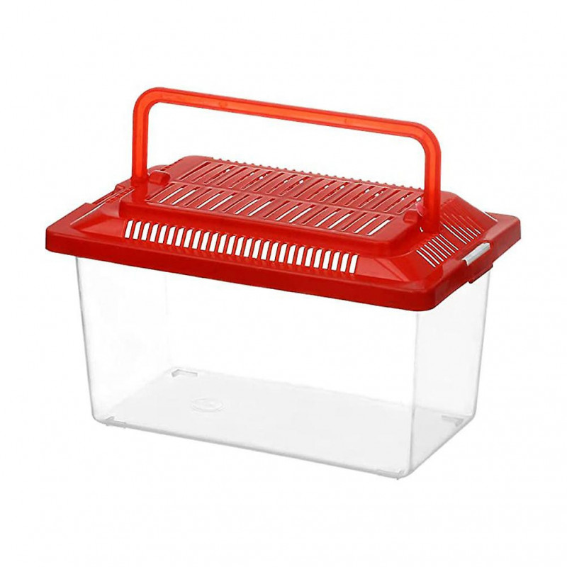 Portable Fish Tank Handheld Aquarium Fish Tank Transparent Turtle Box Pet Hamster Box