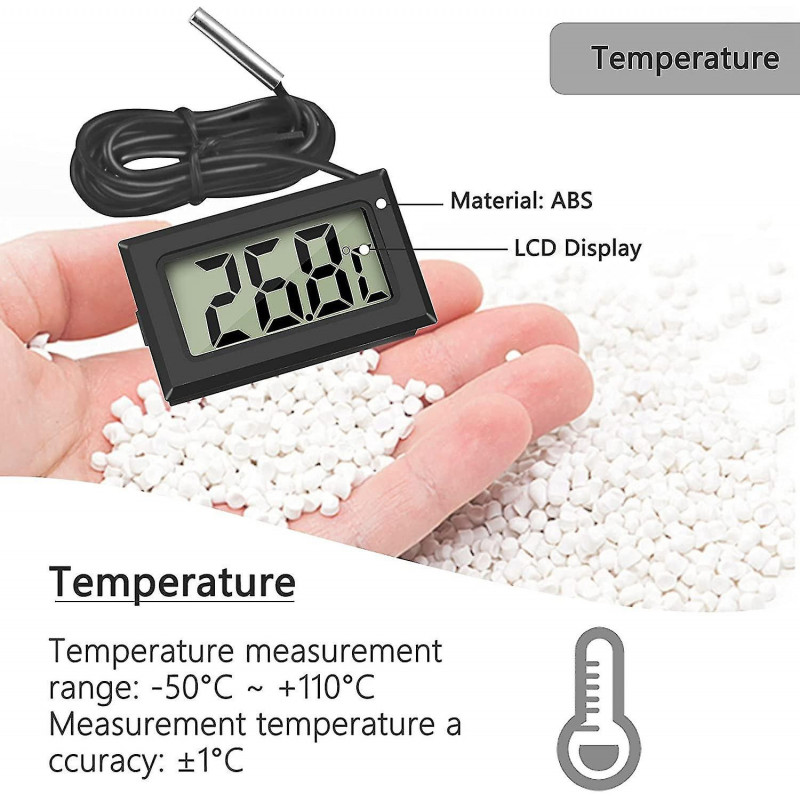 Mini Digital Lcd Thermometer Temperature With Temperature Probe Sensor Tester For Refrigerator Freezers Aquarium [...]