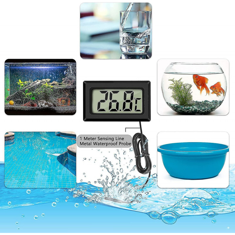 Mini Digital Lcd Thermometer Temperature With Temperature Probe Sensor Tester For Refrigerator Freezers Aquarium [...]