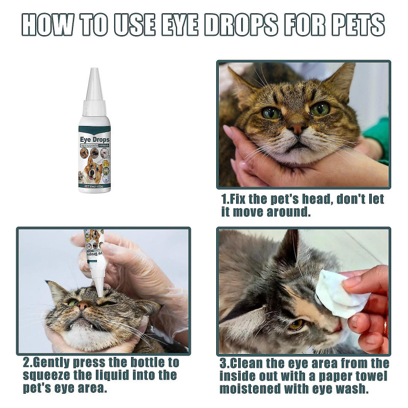 Eye Drops For Dogs,pet Eye Wash Eye Rinse,remove Tear Stains,relieve Pink Eye And Allergies Symptoms