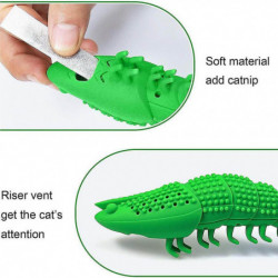 Cat Catnip Toys Interactive Cat Toothbrush Chew Toy for Kitty Cats Teeth Cleaning Dental Care Crayfi