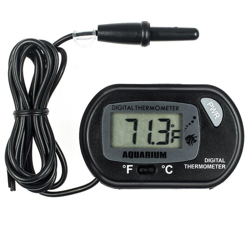 Thermomètre d’aquarium - Thermomètre d’aquarium numérique Lcd avec ventouse et sonde d’immersion pour aquarium, [...]