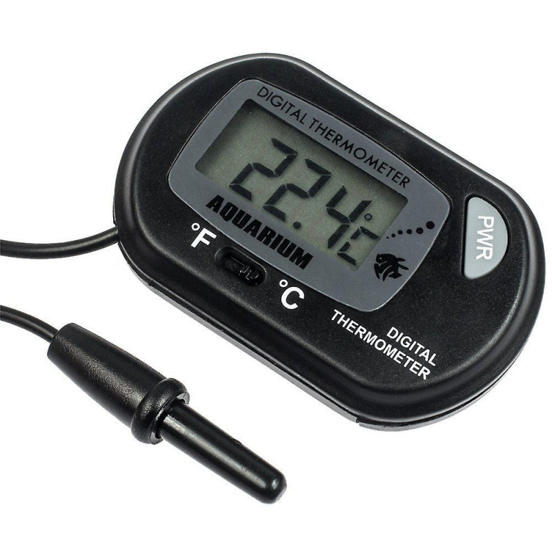 Thermomètre d’aquarium - Thermomètre d’aquarium numérique Lcd avec ventouse et sonde d’immersion pour aquarium, [...]
