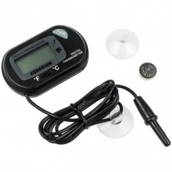 Thermomètre d’aquarium - Thermomètre d’aquarium numérique Lcd avec ventouse et sonde d’immersion pour aquarium, [...]