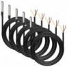 5pcs Waterproof Ds18b20 Temperature Sensor, Digital Temperature Thermal Cable Temperature (-55- +1