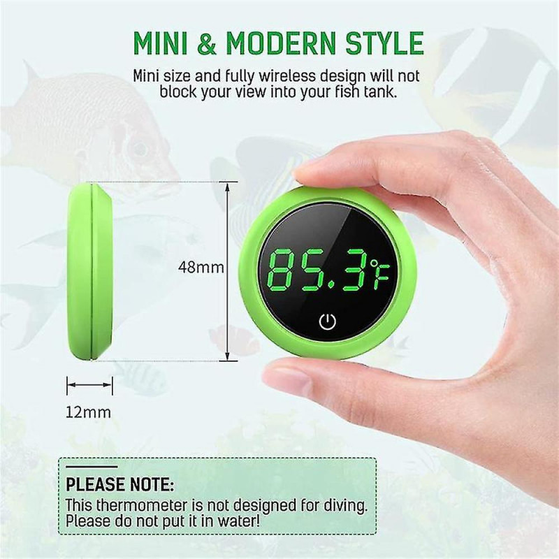 5s Refresh Speed Touch Screen Fish Tank Accurate Temperature Sensor
