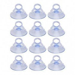 12 Pcs Air Plant Stand,Fish Tank Vacuum Suction Cups with Loops for Plants Hanging on Glass Windshi