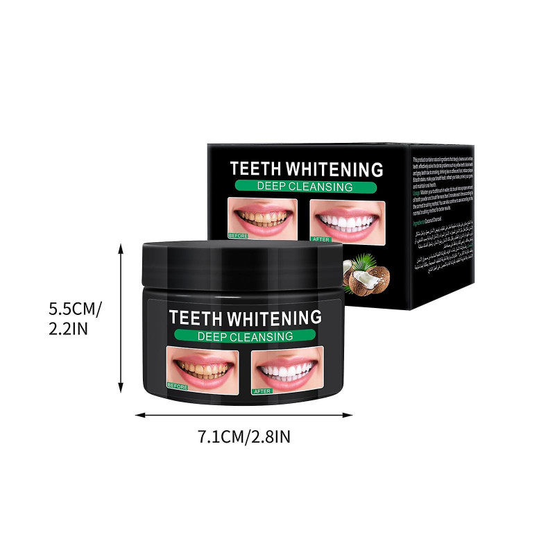 Tooth Powder Removes Yellow, Washes White, Cleans Plaque, Removes Bad Breath