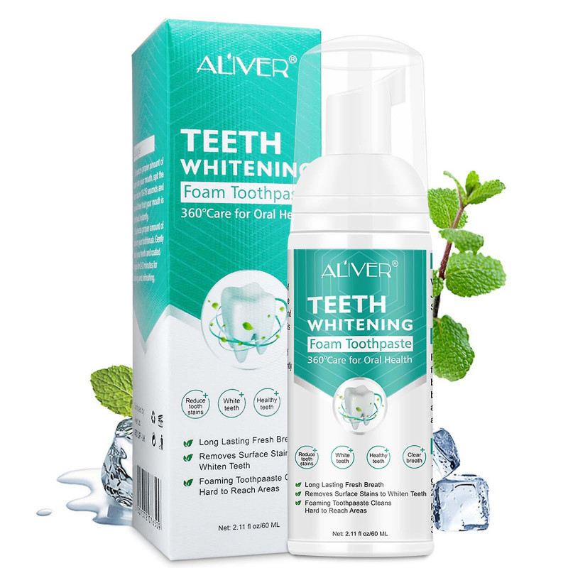 Whitening Foam Toothpaste ToothCleaning Toothpaste Teeth Oral Hygiene 60ml