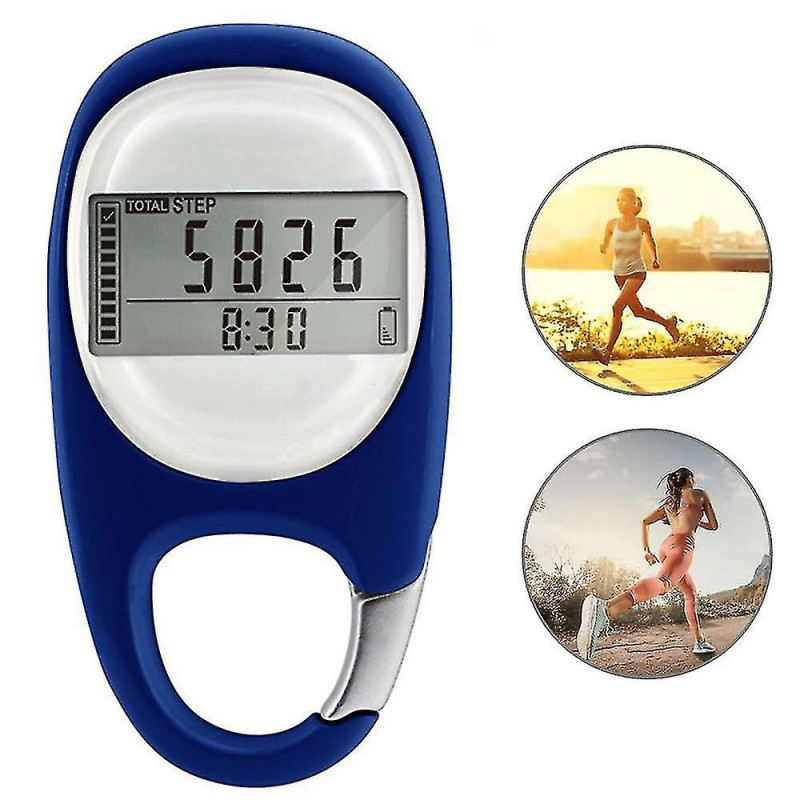 3d Digital Simple Walking Distance Clip On Pedometer Step Counter