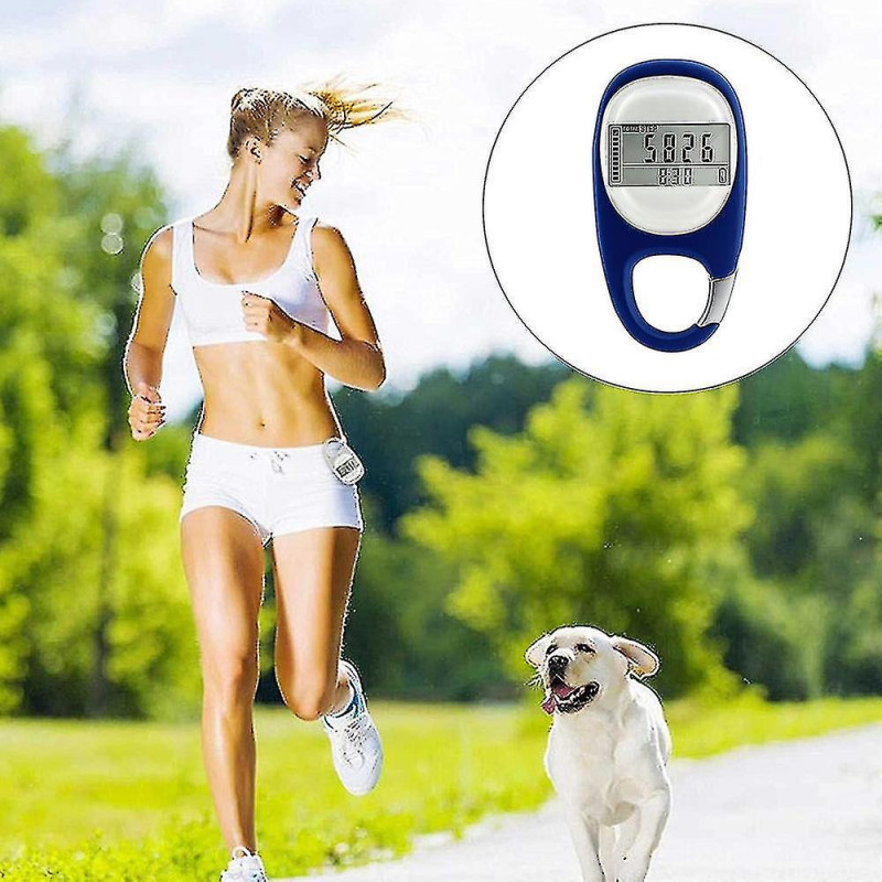 3d Digital Simple Walking Distance Clip On Pedometer Step Counter