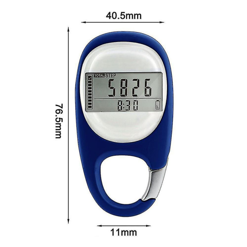 3d Digital Simple Walking Distance Clip On Pedometer Step Counter