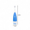 Brosse à dents Brosse à dents électrique pour enfants sans piles Nettoyage en profondeur remplaçable