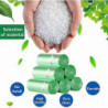 100 Trash Bags, 15-20L, Ultra-Resistant, Leak-Proof, With Handle Green 45X60cm