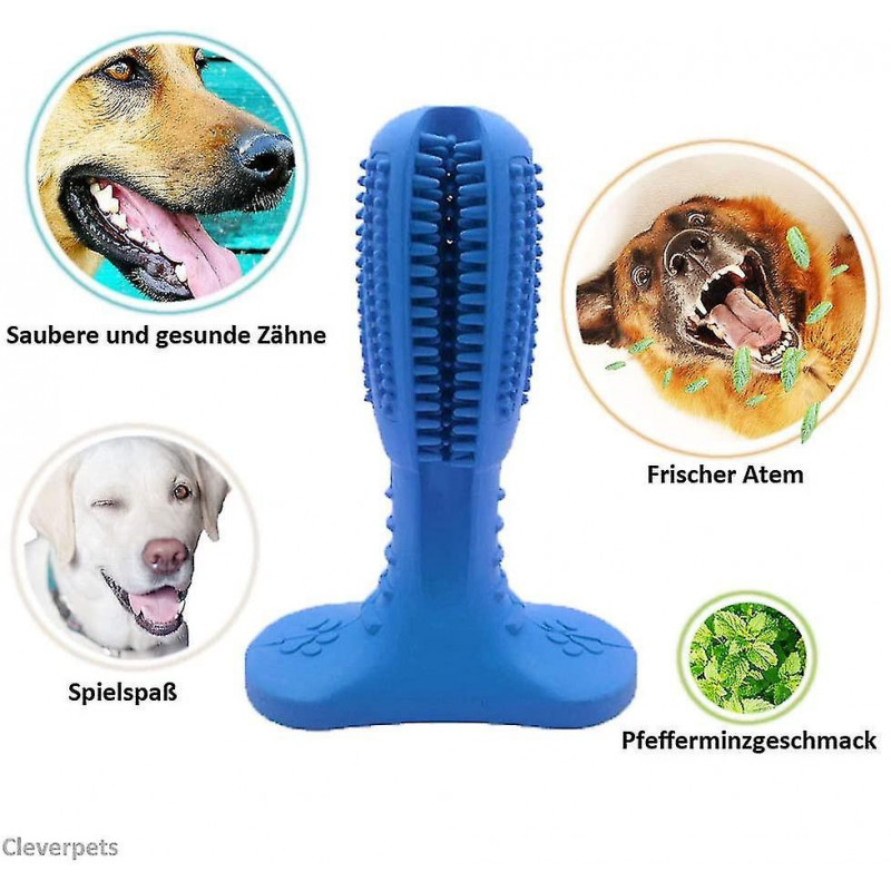 Dog Toothbrush For Dog Dental Care Made Of Natural Rubber - Tartar Remover For Dogs
