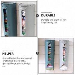 2Pcs Plastic Bag Dispenser Garbage Bag Holder Wall Mounted Storage Box 2Pcs Plastic Bag Dispenser Garbage Bag Holder Wall Mounted Storage Box