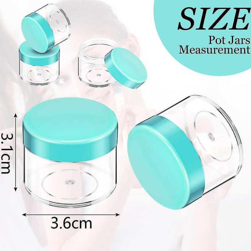 Sunrain Beauticom 60 grammes / 60 ml (2 oz) rond transparent étanche en plastique cont