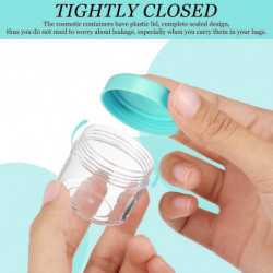 Sunrain Beauticom 60 grammes / 60 ml (2 oz) rond transparent étanche en plastique cont