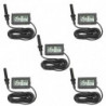 5 Pcs Terrarium Reptile Digital Temperature Gauge Mini Hygrometer Digital Temperature Meter Sensor Reptile