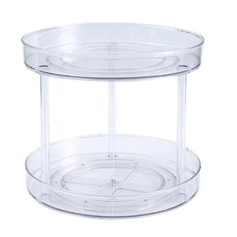 Transparent Turntabletiered Rotating Kitchen Spice Organizer For Cabinets Pantry