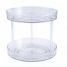Transparent Turntabletiered Rotating Kitchen Spice Organizer For Cabinets Pantry