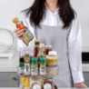 Transparent Turntabletiered Rotating Kitchen Spice Organizer For Cabinets Pantry