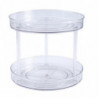 Transparent Turntabletiered Rotating Kitchen Spice Organizer For Cabinets Pantry