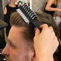 Peigne coiffant multifonctionnel, peigne à cheveux rapides et à cheveux bouclés, peigne portable pour hommes et femmes