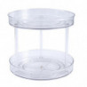 Transparent Turntabletiered Rotating Kitchen Spice Organizer For Cabinets Pantry