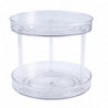 Transparent Turntabletiered Rotating Kitchen Spice Organizer For Cabinets Pantry