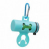 Degradable Dog Poop Bag Dispenser with Hook, Hands Free Portable Pet Waste Bag Holder, Metal Key Chain, Light Blue [...]