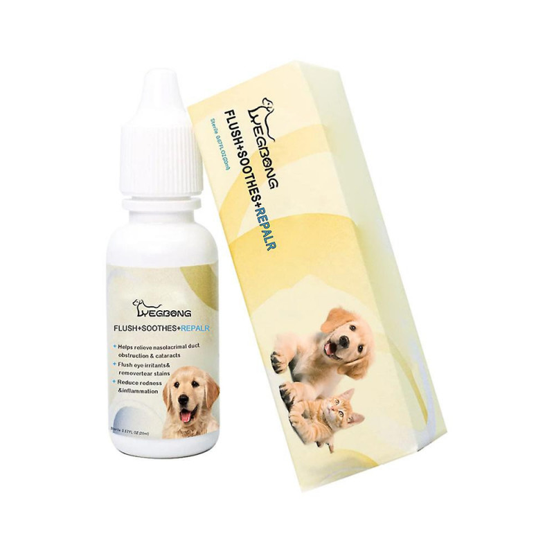 10ml Portable Pet Eye Drops For Cats Dogs Tear Stain Remover Eye Feces Cleaning