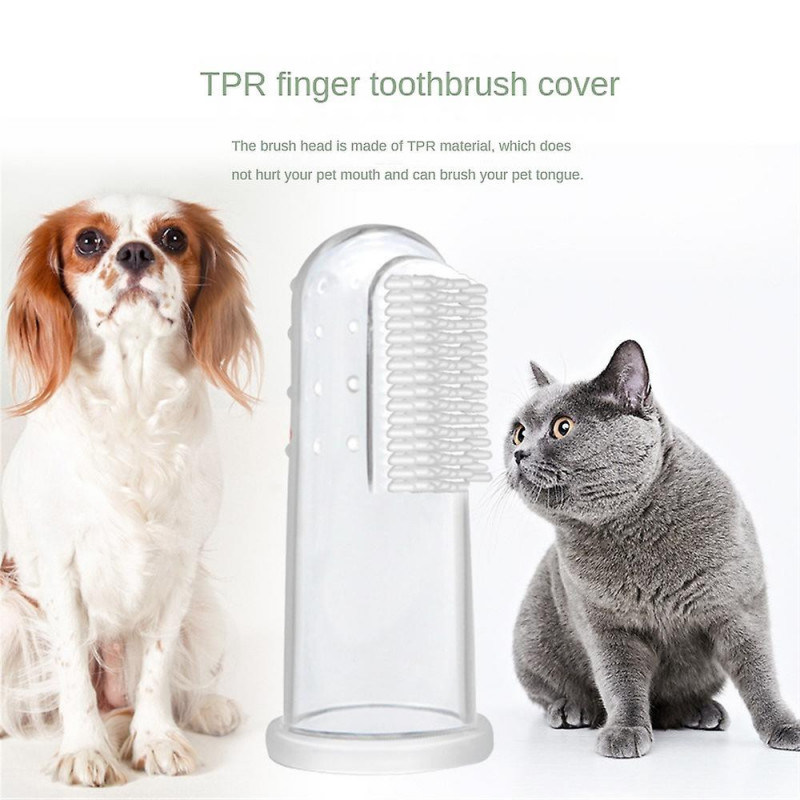 2024Toothbrush Toothpaste Kit Finger Brush Clean Teeth Mouth Dental Care Cat Dog