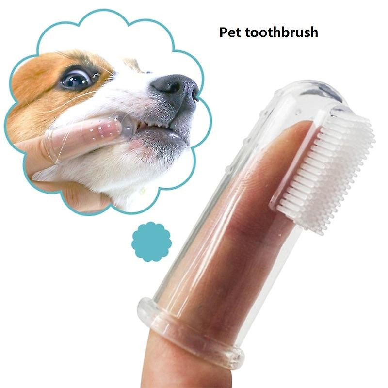 Pet Toothbrush Super Soft Pet Finger Toothbrush Dog Brush Bad Breath Tartar Teeth Care Tool