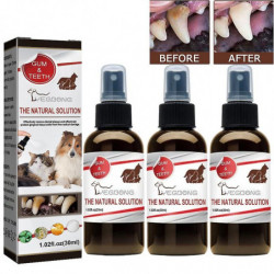 3pcs Pet Oral Spray Dents Nettoyage Pour Chiens/Chats Mauvaise Haleine Tartre Plaque Enlèvement