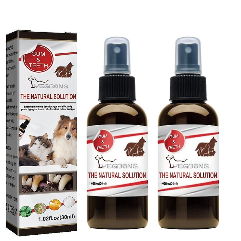 2pcs Spray De Nettoyage Des Dents D’animaux De Compagnie De Chiens De Suppression De La Mauvaise Haleine [...]