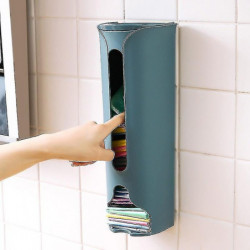 Sac à ordures mural Boîte de rangement Cuisine Porte-sac en plastique Organi Sac à ordures mural Boîte de rangement Cuisine Porte-sac en plastique Organi