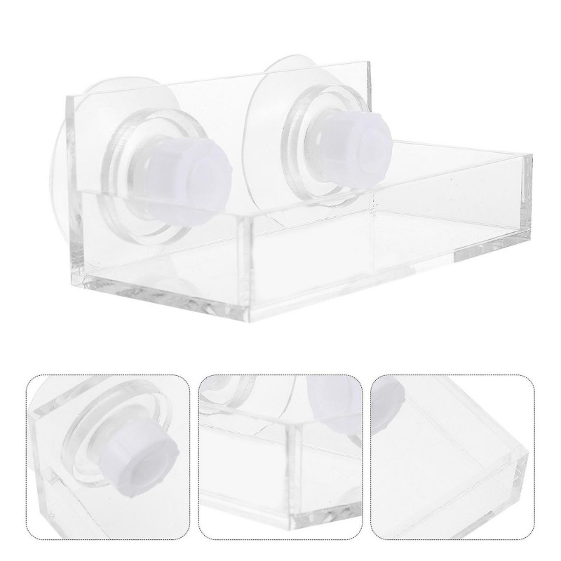 1pc Coral Frag Rack Seaweed Landscaping Stand Fish Tank Frame With Suction Cups-eyzi