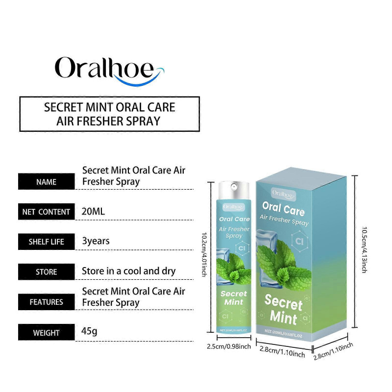 Cedarwood Oral Freshener Spray Whitening Maintains Health Fresh Breath Cedarwood Oral Care Fresher Spray 20ml [...]