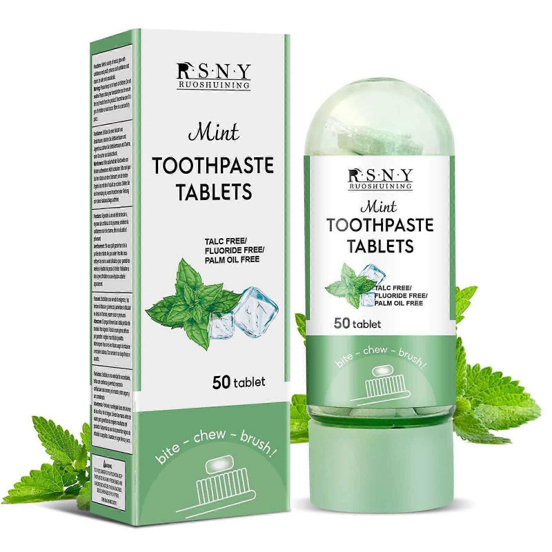 Mint Toothpaste Tablets Alternatives To Traditional Toothpaste 50tablets Cosmetic Sets FLY2505