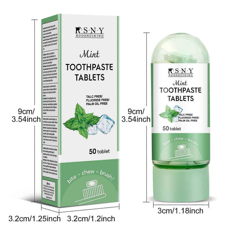 Mint Toothpaste Tablets Alternatives To Traditional Toothpaste 50tablets Cosmetic Sets FLY2505