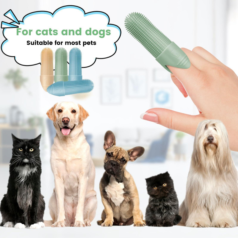 Dog Toothbrush, 4 Pack Dog Toothbrush, 360 Clean Dog Finger Toothbrush, Silicone Dog Finger Toothbrush Fits Most [...]